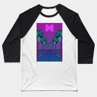 Miami Retro - M Baseball T-Shirt